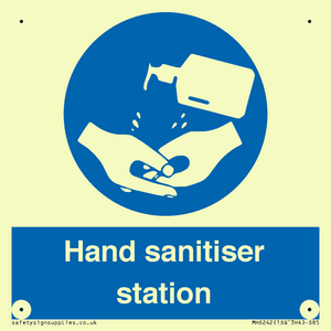 Hand sanitiser station